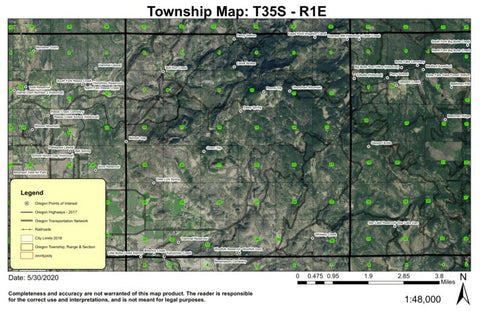 Green Top T35S R1E Township Map Preview 1