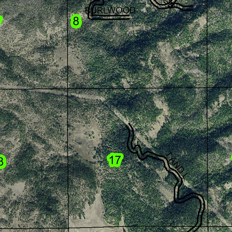 Pierce Reservoir T37S R1E Township Map by Super See Services | Avenza Maps