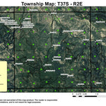 Lake Creek T37S R2E Township Map Preview 1