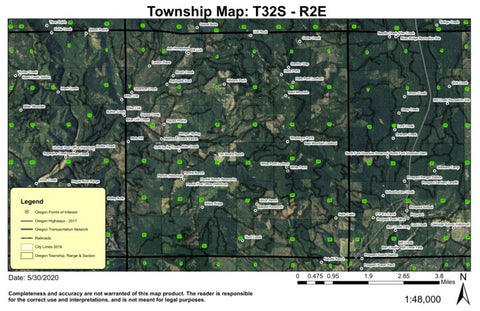 Bald Mountain T32S R2E Township Map Preview 1
