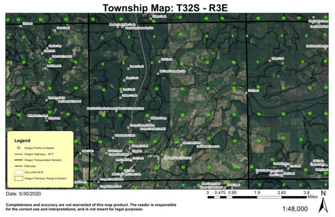 Prospect T32S R3E Township Map Preview 1