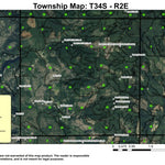 Fredenburg Butte T34S R2E Township Map Preview 1