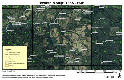 Mill-Mar Ranch T33S R3E Township Map Preview 1