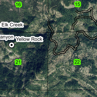 Lost Creek Reservoir T33S R1E Township Map Preview 2