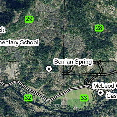 Lost Creek Reservoir T33S R1E Township Map Preview 3