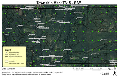 Natural BridgeT31S R3E Township Map Preview 1