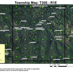 Billick Burn Trail T30S R1E Township Map Preview 1