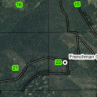 Dead Soldier Creek T31S R4E Township Map Preview 2