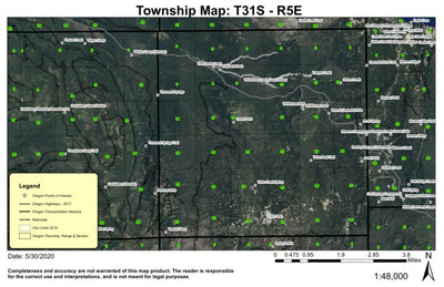 Union Peak T31S R5E Township Map Preview 1