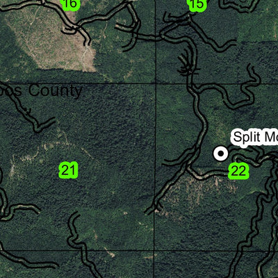 Split Mountain T28S R10W Township Map Preview 2