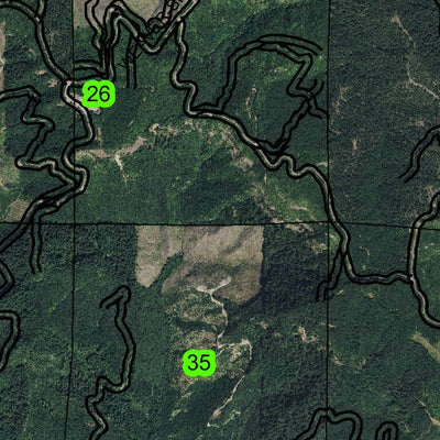 Split Mountain T28S R10W Township Map Preview 3