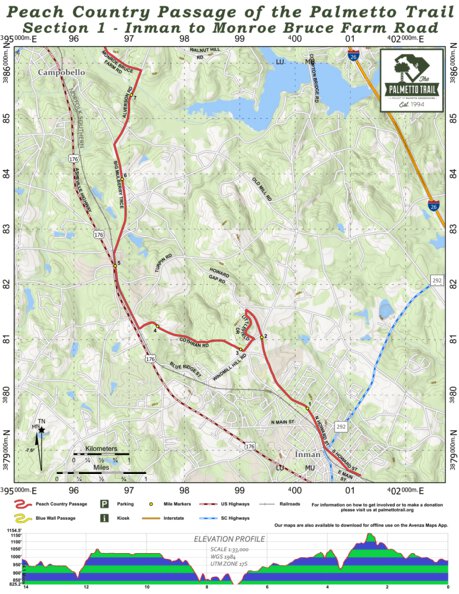 Peach Country Passage of the Palmetto Trail (Section 1) Preview 1