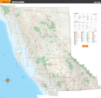 British Columbia Backroad Mapbooks - Map Legend Preview 1