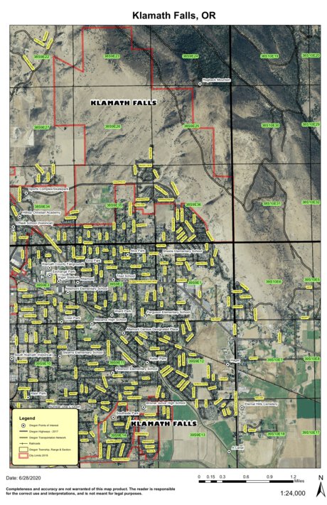 Klamath Falls NE, Oregon Preview 1