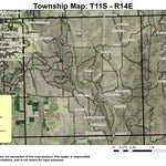 Buck Butte T11S R14E Township Map Preview 1