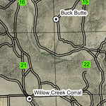 Buck Butte T11S R14E Township Map Preview 2