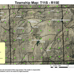 Brewer Reservoir T11S R15E Township Map Preview 1