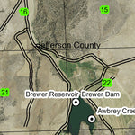 Brewer Reservoir T11S R15E Township Map Preview 2
