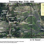 Mount Jefferson Trails T11S R8E Township Map Preview 1