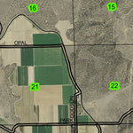 Opal City T13S R13E Township Map Preview 2