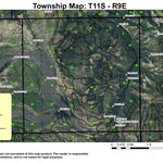 Candle Creek T11S R9E Township Map Preview 1