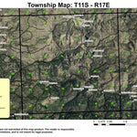 Box Car Flats T11S R17E Township Map Preview 1