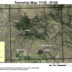 Grizzly Mountain T13S R15E Township Map Preview 1