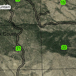 Grizzly Mountain T13S R15E Township Map Preview 2