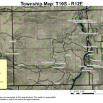 Pelton Regulating Reservoir T10S R12E Township Map Preview 1