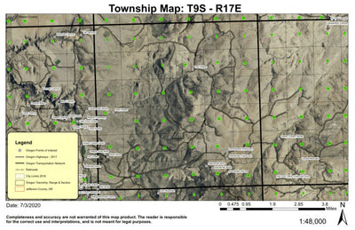 Axe Handle T9S R17E Township Map Preview 1