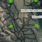 Wizard Falls T12S R9E Township Map Preview 2