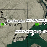 Lake Billy Chinook T11S R12E Township Map Preview 2