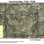 Rye Grass Spring T10S R16E Township Map Preview 1
