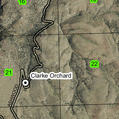 Rye Grass Spring T10S R16E Township Map Preview 2
