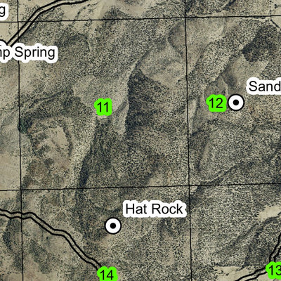 Rye Grass Spring T10S R16E Township Map Preview 3