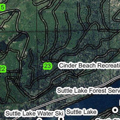 Suttle Lake T13S R8E Township Map Preview 2