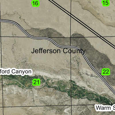 Warm Springs T9S R12E Township Map Preview 2