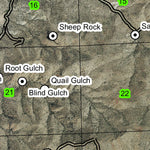 Sandrock Mountain T10S R19E Township Map Preview 2
