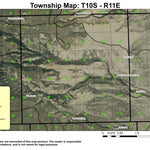 South Fork Seeksequa T10S R11E Township Map Preview 1
