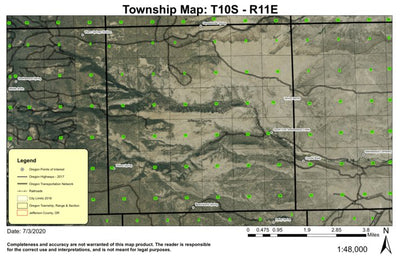 South Fork Seeksequa T10S R11E Township Map Preview 1