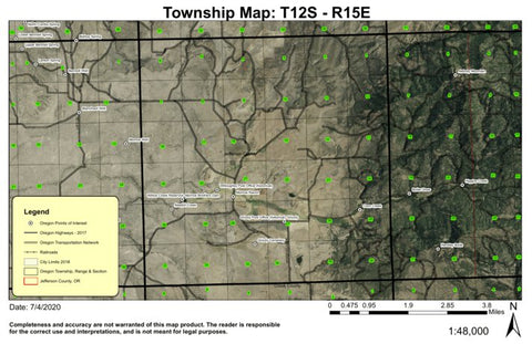 Morrow Ranch T12S R15E Township Map Preview 1