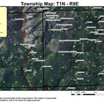 Indian Mountain T1N R8E Township Map Preview 1