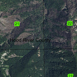 Cascade Locks T2N R7E Township Map Preview 3