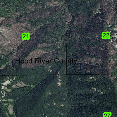 Cascade Locks T2N R7E Township Map Preview 3