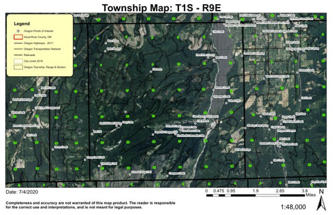 File Butte T1S R9E Township Map Preview 1