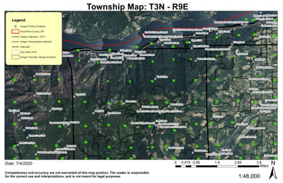 Viento Creek T3N R9E Township Map Preview 1