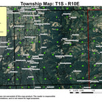 Shellrock Mountain T1S R10E Township Map Preview 1