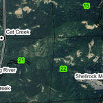 Shellrock Mountain T1S R10E Township Map Preview 2