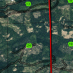 Shellrock Mountain T1S R10E Township Map Preview 3
