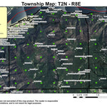 Cascade Locks T2N R8E Township Map Preview 1